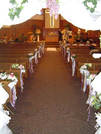 Aisle decorations