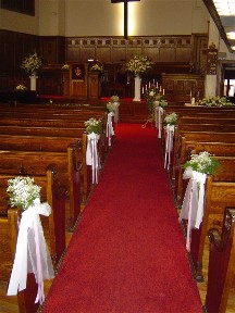 Aisle decorations