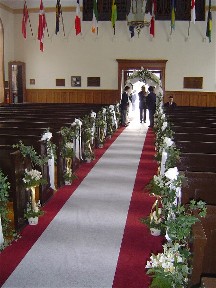 Aisle decorations