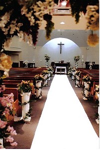Aisle decorations