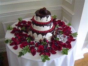 Cake table decorations