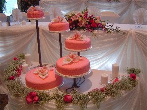 Cake table decorations