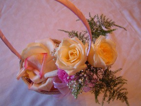 Petal basket decorations