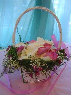 Petal basket decorations