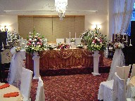 Altar and head table arrangements
