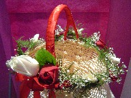 Petal basket decorations